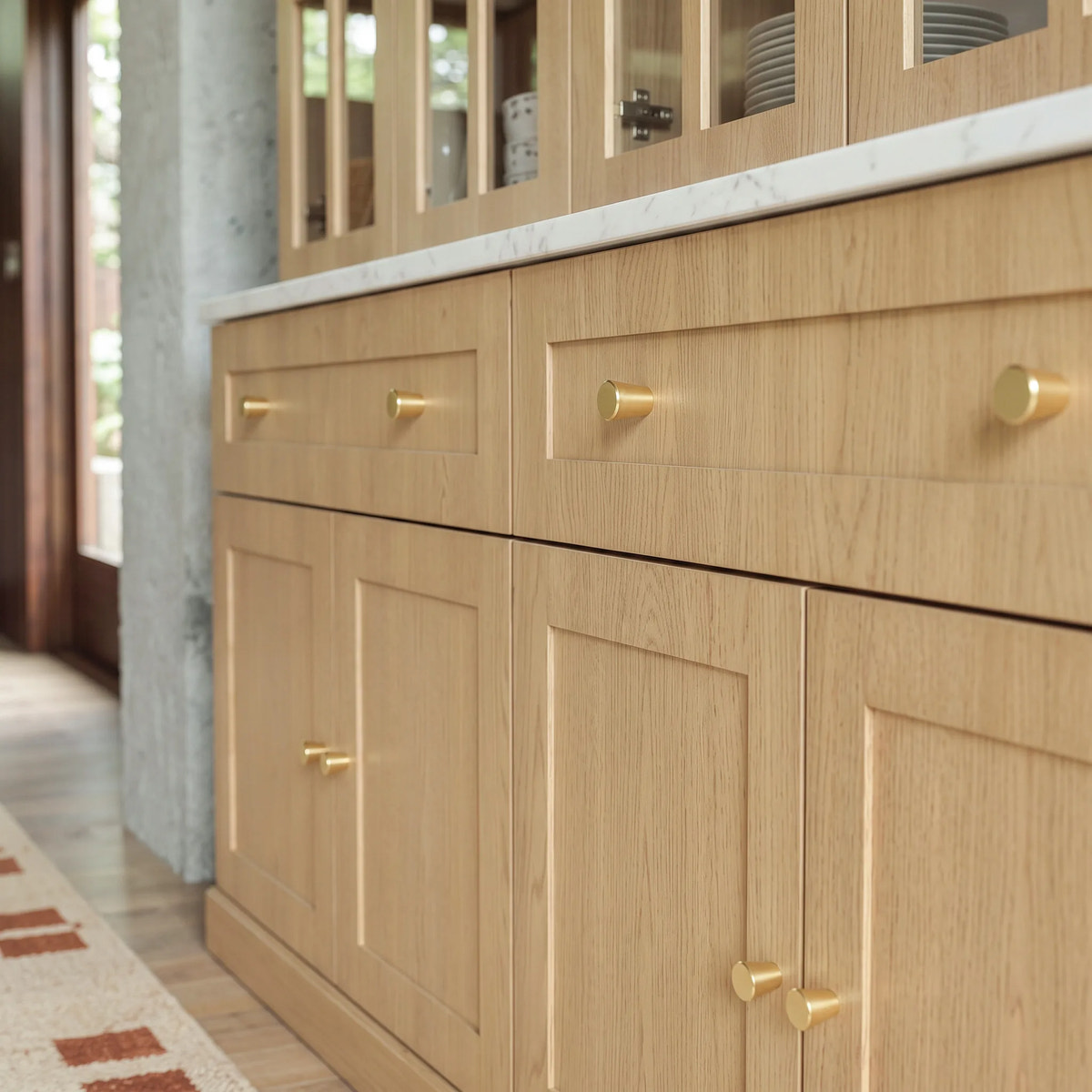 Grand Framed-Glass Library Cabinet