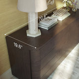 Orbis Soft Curve 8-Drawer Dresser – Black Walnut