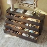 Orbis Soft Curve 8-Drawer Dresser – Black Walnut