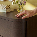 Orbis Soft Curve 8-Drawer Dresser – Black Walnut