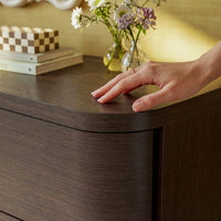 Orbis Soft Curve 8-Drawer Dresser – Black Walnut