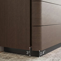 Orbis Soft Curve 8-Drawer Dresser – Black Walnut