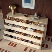 Orbis Soft Curve 8-Drawer Dresser – Natural Wood
