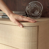 Orbis Soft Curve 8-Drawer Dresser – Natural Wood