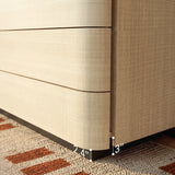 Orbis Soft Curve 8-Drawer Dresser – Natural Wood