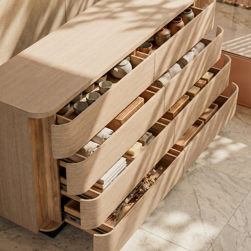 Orbis Soft Curve Drawer Dresser