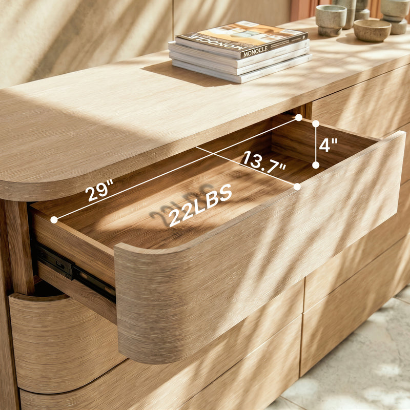 Orbis Soft Curve Drawer Dresser