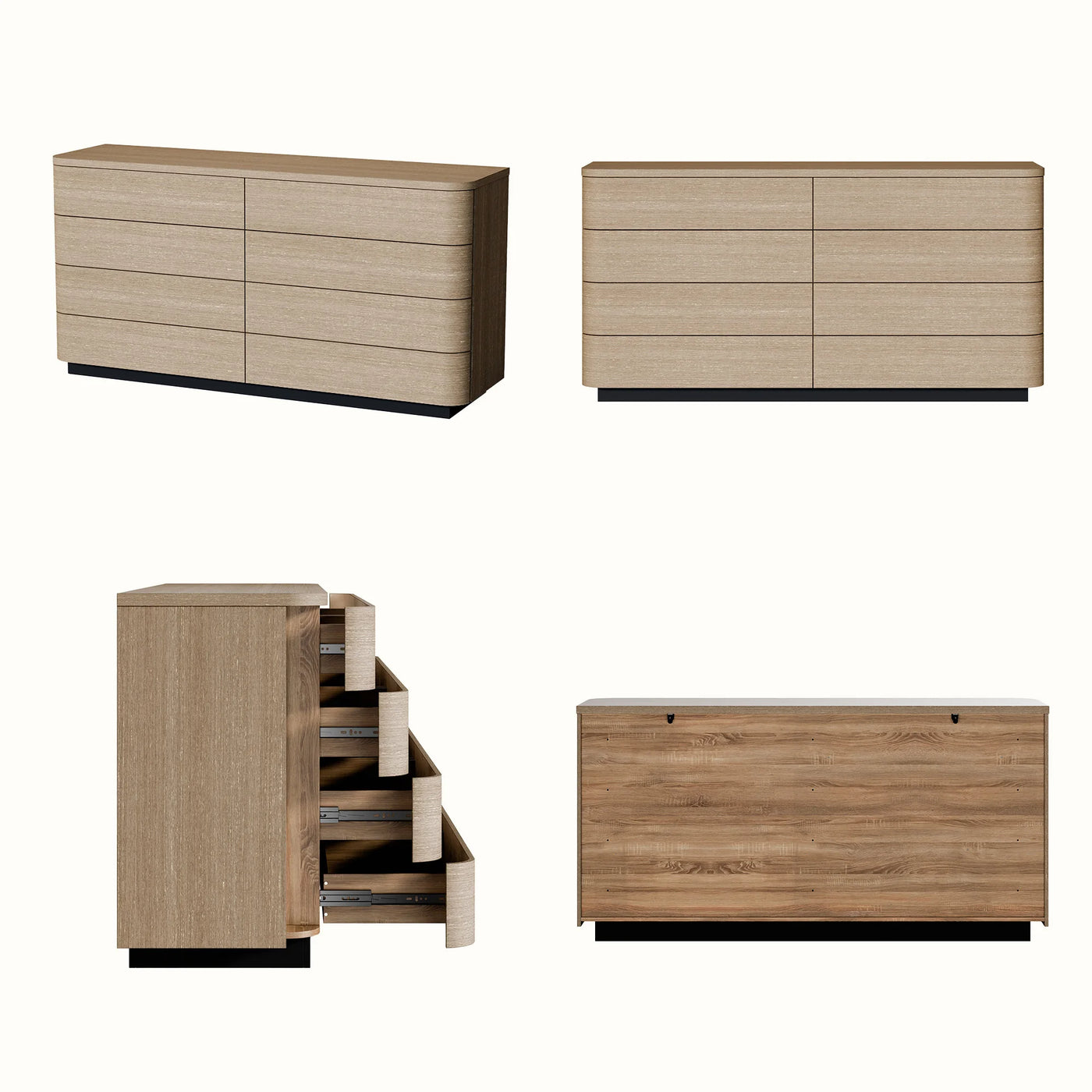 Orbis Soft Curve Drawer Dresser
