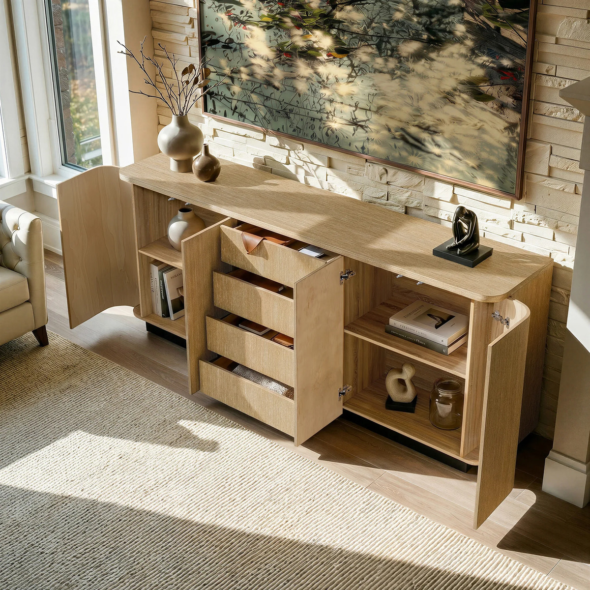 Orbis Rounded Edge Sideboard