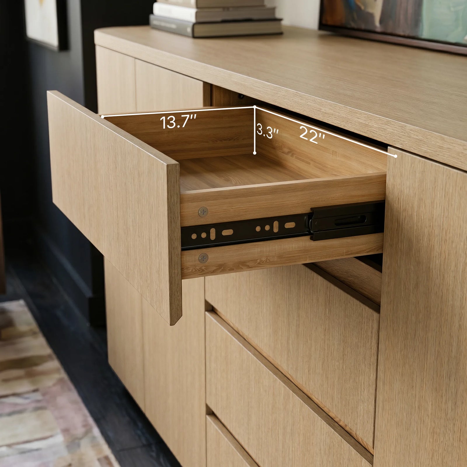 Deep Drawers, More Usable Storage