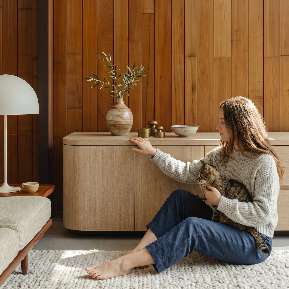 Orbis Streamline Edge TV Console