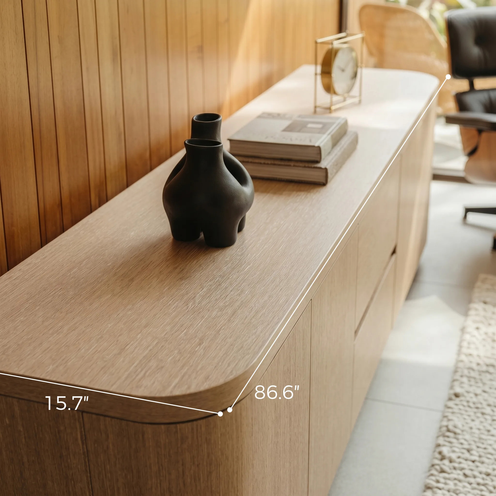 Orbis Streamline Edge TV Console