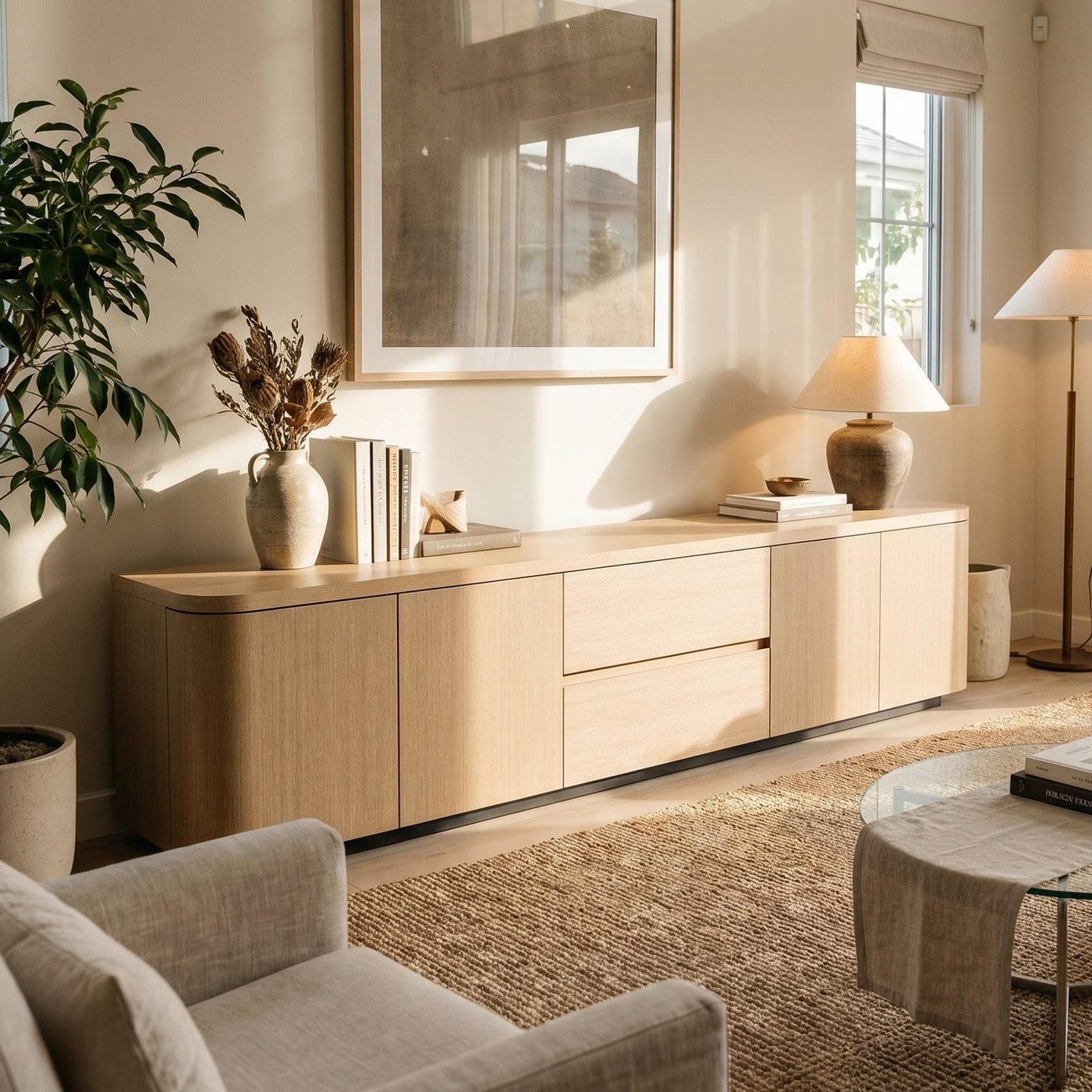 Orbis Streamline Edge TV Console