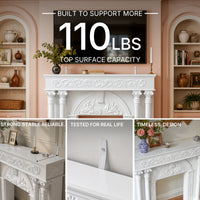 Relievo Grand Carved Fireplace Mantel