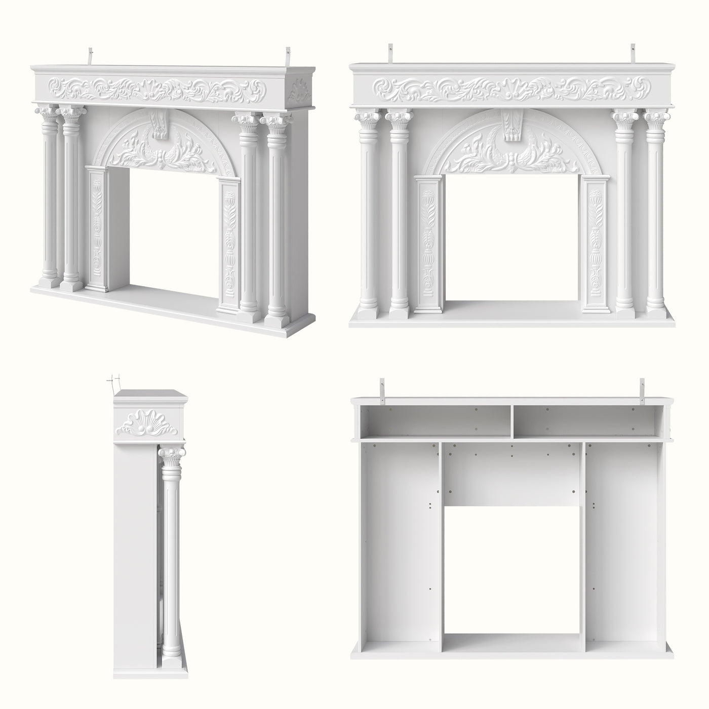 Relievo Grand Carved Fireplace Mantel