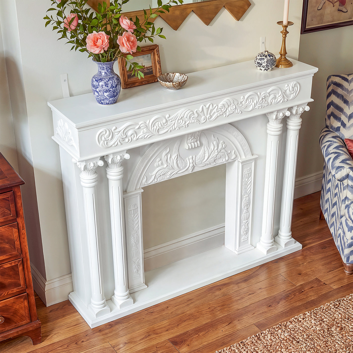 Relievo Grand Carved Fireplace Mantel