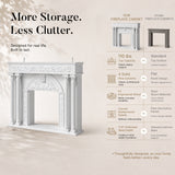 Relievo Grand Carved Fireplace Mantel