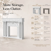 Relievo Grand Carved Fireplace Mantel