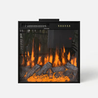 24-inch Electric Fireplace Insert with 12-Color Flame