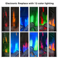 24-inch Electric Fireplace Insert with 12-Color Flame