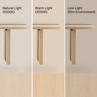 Rounded Edge Wood Grain Dining Table with Metal Frame