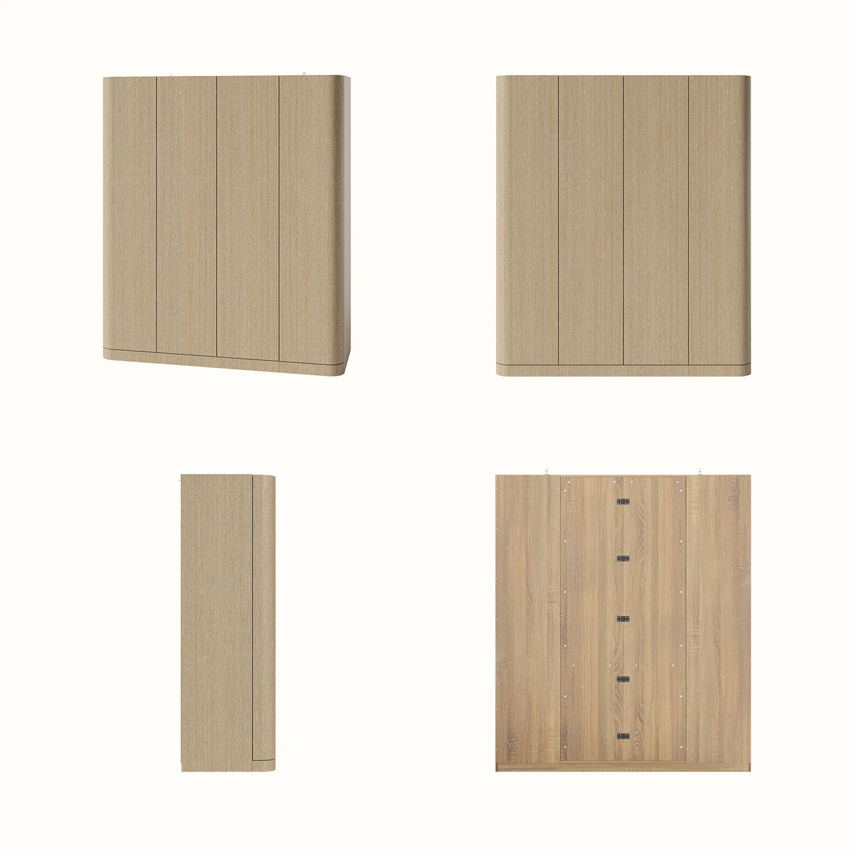 Orbis Curved Edge Wardrobe