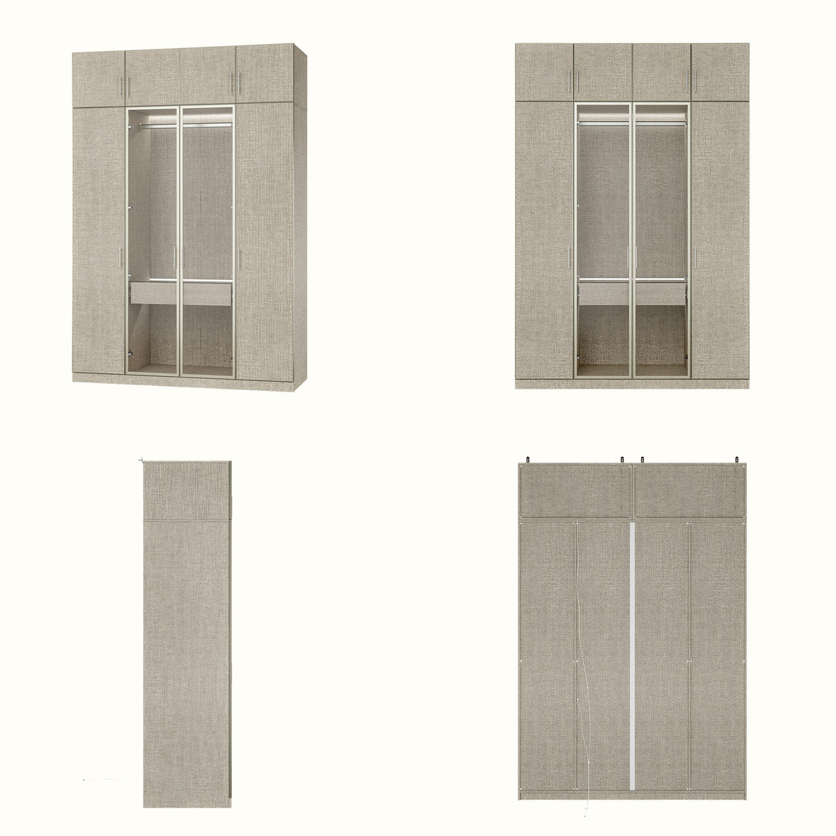 Tela Classic Display & Storage Wardrobe Set