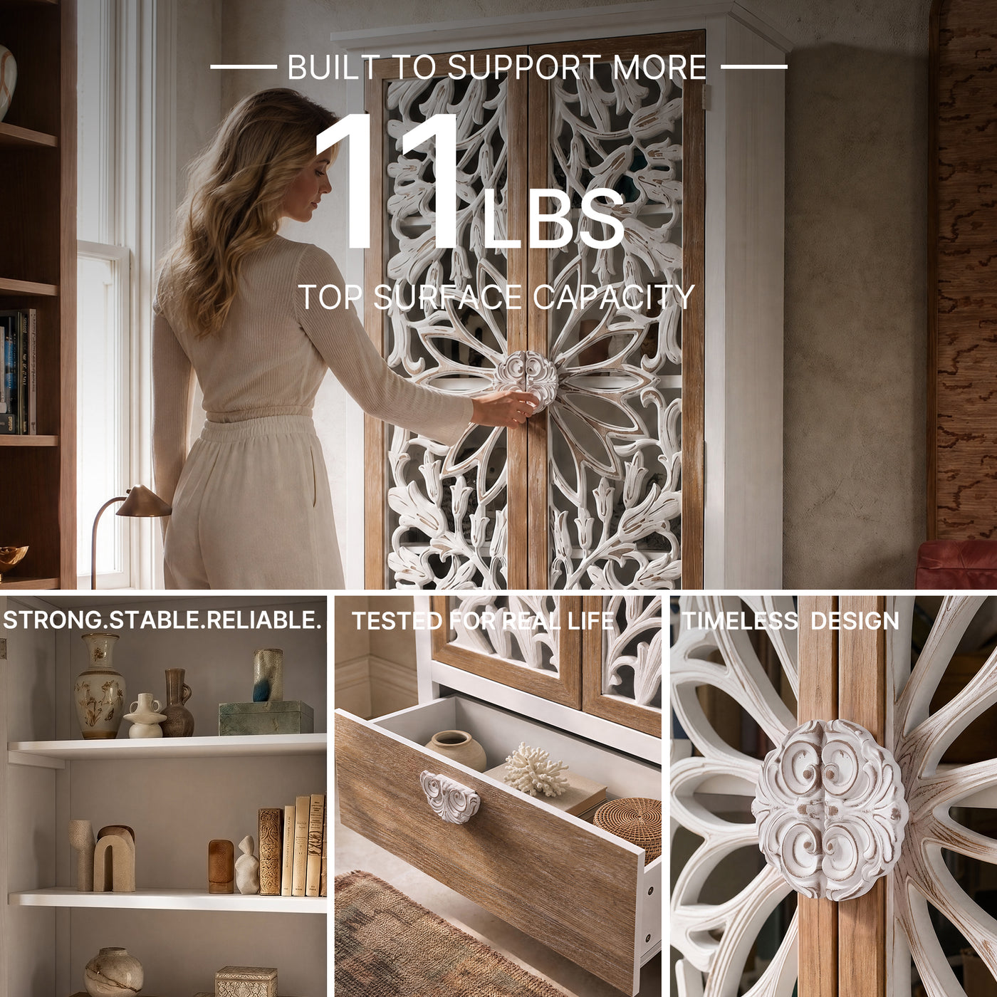 Relievo Lattice Cabinet