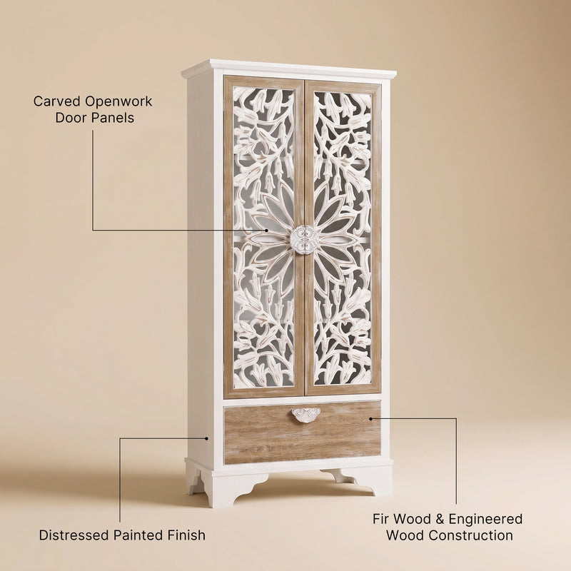 Relievo Lattice Cabinet