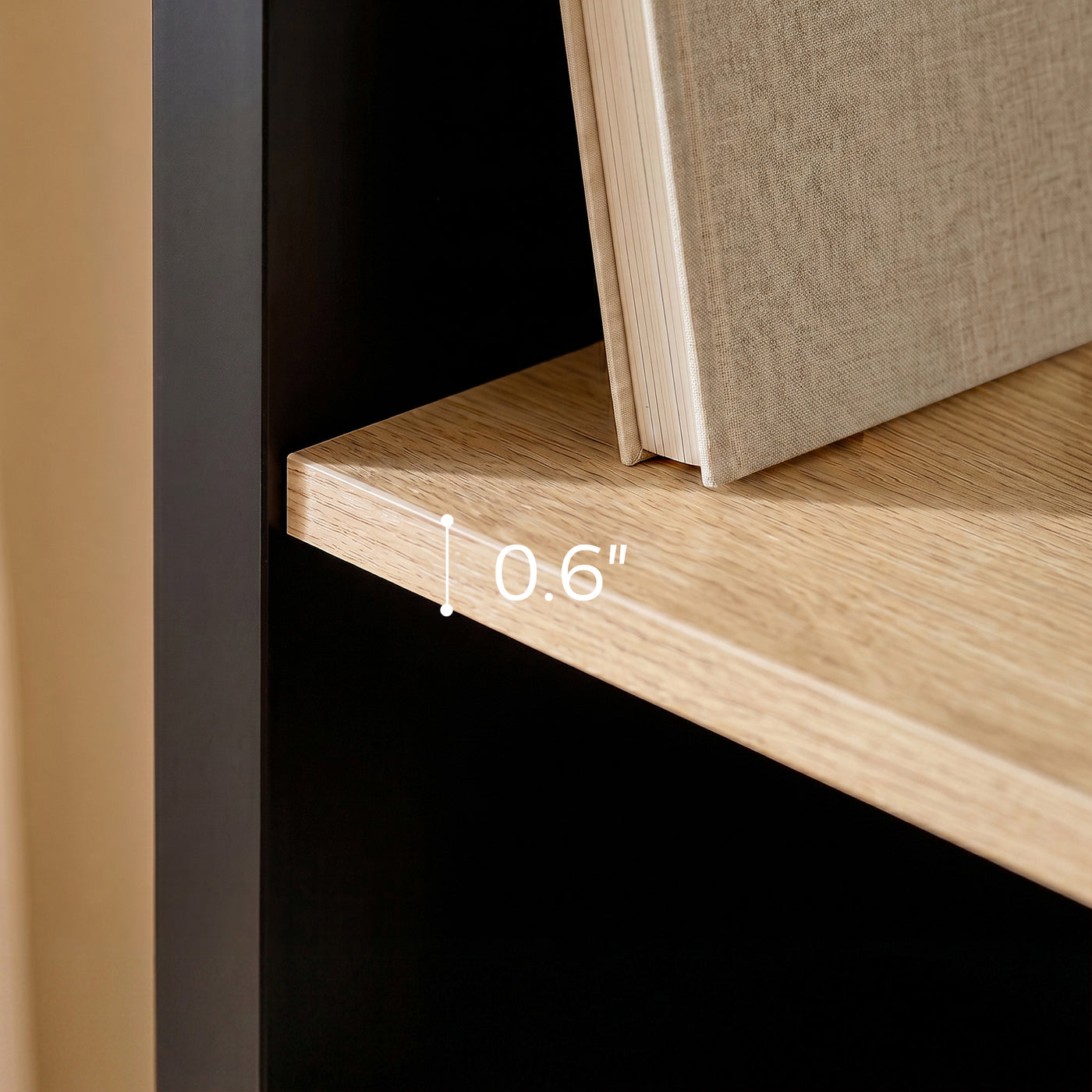 Bookcase and Display Cabinet with 5 Shelves and 3 Drawers