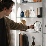 5-Tier Glass Display Cabinet with LED Light