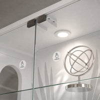 5-Tier Glass Display Cabinet with LED Light