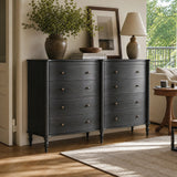 Curva 8-Drawer Double Dresser-Black