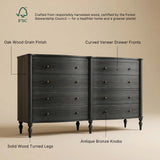 Curva 8-Drawer Double Dresser-Black