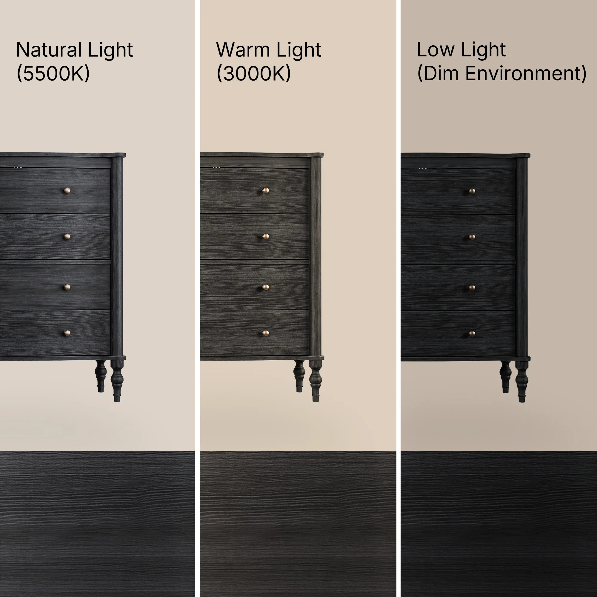 Curva 8-Drawer Double Dresser-Black