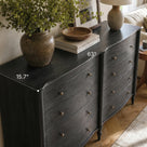 Curva 8-Drawer Double Dresser-Black