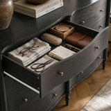 Curva 8-Drawer Double Dresser-Black