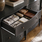 Curva 8-Drawer Double Dresser-Black