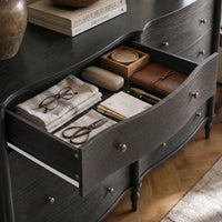 Curva 8-Drawer Double Dresser-Black