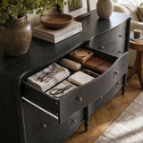 Curva 8-Drawer Double Dresser-Black
