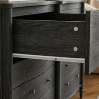 Curva 8-Drawer Double Dresser-Black