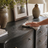 Curva 8-Drawer Double Dresser-Black