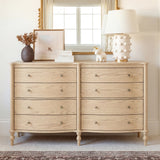 Curva 8-Drawer Double Dresser-Natural
