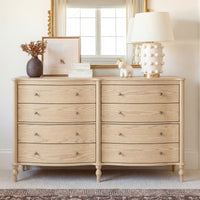 Curva 8-Drawer Double Dresser-Natural