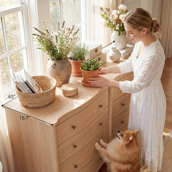 Curva 8-Drawer Double Dresser