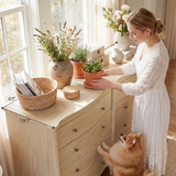 Curva 8-Drawer Double Dresser-Natural