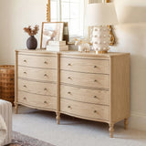 Curva 8-Drawer Double Dresser-Natural