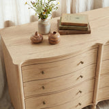 Curva 8-Drawer Double Dresser-Natural