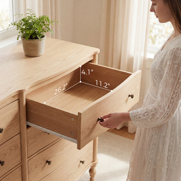 Curva 8-Drawer Double Dresser