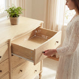 Curva 8-Drawer Double Dresser-Natural